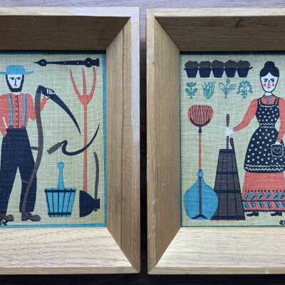 Print: Man & Woman 57-5, Pair