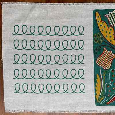 Placemat missing left design field.