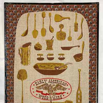 Wood Ware print in the brown colorway; see separate entry.: Gill Historical Commission collection. Image: Michael J. Dawson