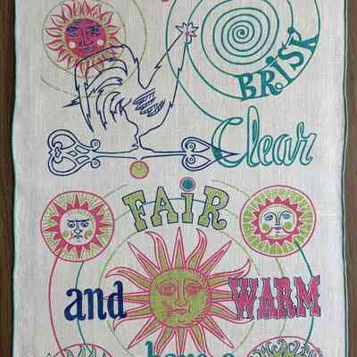 Good Day towel in turquoise.: PKM collection. Image: PKM.