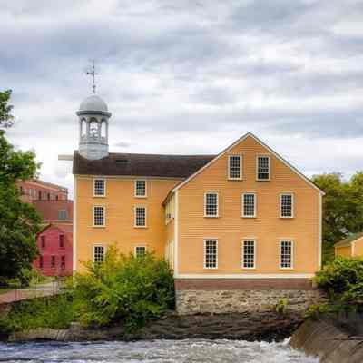 Old Slater Mill, Pawtucket, RI.; see web link.: Image: The National Parks Service