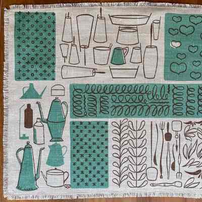 Placemat: Yankee Doodles 112, c.1951, Green
