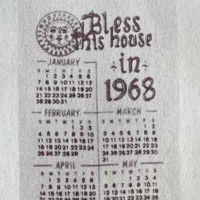 House Blessing 404 calendar from “1968 Calendars/Robert Darr Wert/Country Prints, Inc.”: See “Branding” for complete brochure.