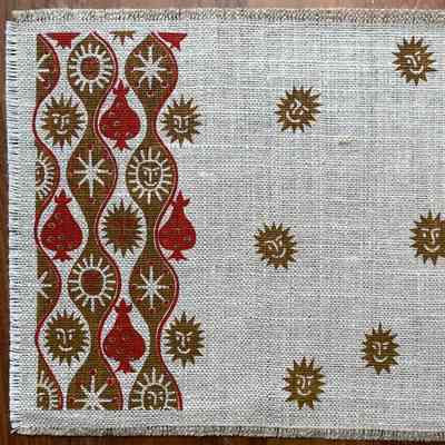 Placemat: Sunshine 146, Red and Gold