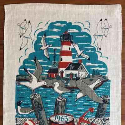 Towel, Calendar: Shore Birds (TK), 1963