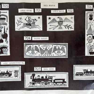Herbs 706 Wall Board, upper right corner.: From “Country Prints in Frames Designed by Robert Darr Wert”, c.1960.