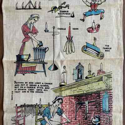 Matching wallhanging, Candle Making 265.: PKM collection. Image: PKM