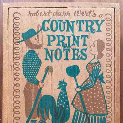 Branding, Packaging: Country Print Notes Box