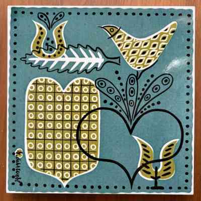 Tile: Calico Patch T-26, Turquoise (color TK)