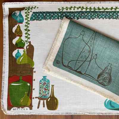 Placemat: Bottles 125, c.1954