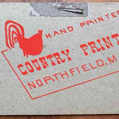 Branding: Country Prints Business Card, c.1948