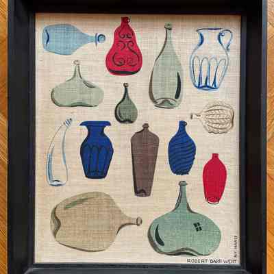 Print: Old Glass 1012-3 BLK