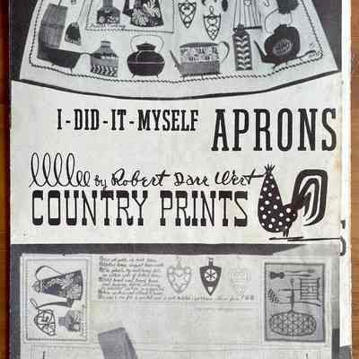 I-Did-It-Myself Aprons brochure, c.1955.: Collection of Sara Leeper.