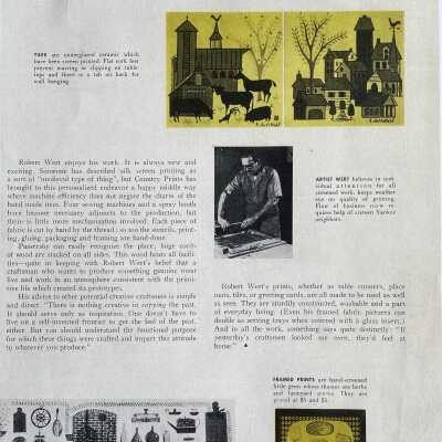 Village T-6 tile, upper right.: Design, Volume 55, Issue 2, 1955.