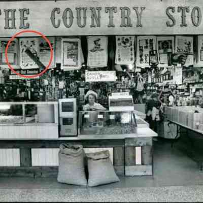 The Country Store at the Warwick Mall, Warwick RI, 1971. Song Birds 509 calendar towel circled in red.: Image: The Providence Journal.