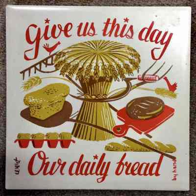 Matching tile: Daily Bread 511 in red.: Image: Factory Antiques, Facebook.