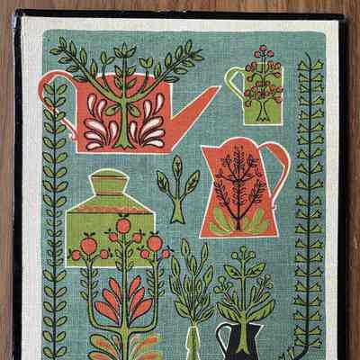 Tin Herbs 712-2 may be paired with Copper Herbs 712-1; see “Framed Prints and Mounted Prints” entries.: PKM collection.