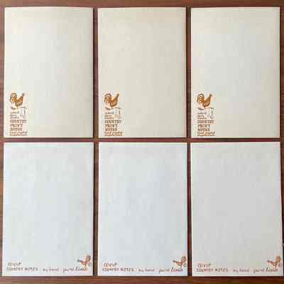 Back faces of card set.