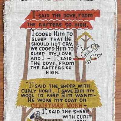 Wallhanging, Christmas: Friendly Beasts 346