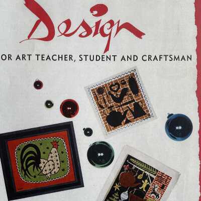 Wrought Iron T-3 tile, center right, on the cover of Design, Volume 55, Issue 2, 1955.: Collection of Sara Leeper.