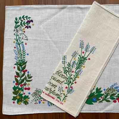 Placemat: Herb Bouquet 106, Green