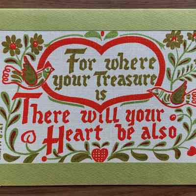 Matching Plowshares Christmas Greeting 900; see “Plowshares”.: PKM collection.