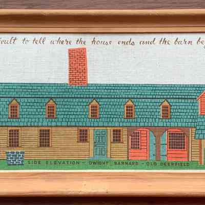 Second of two Dwight-Barnard House prints in a third party frame; see separate entry.: PKM collection.