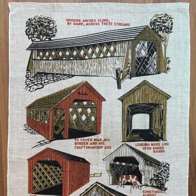 Towel, Wallhanging: Early American Bridges U236