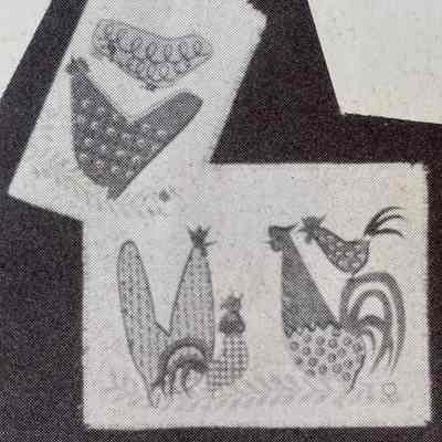 Napkin, Cocktail: Chickens 315