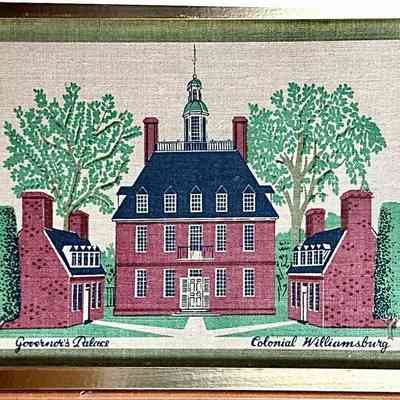 Williamsburg Palace print (better clarity and color).: Image: Find a Little Joy, eBay.com.