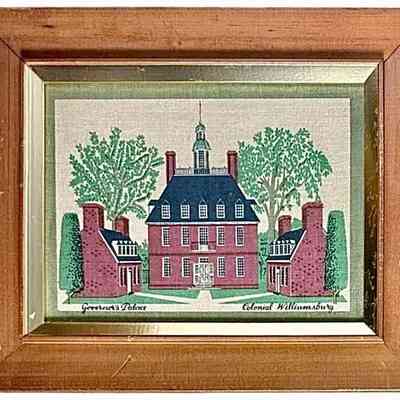 Williamsburg Palace framed print.: Image: Find a Little Joy, eBay.com.