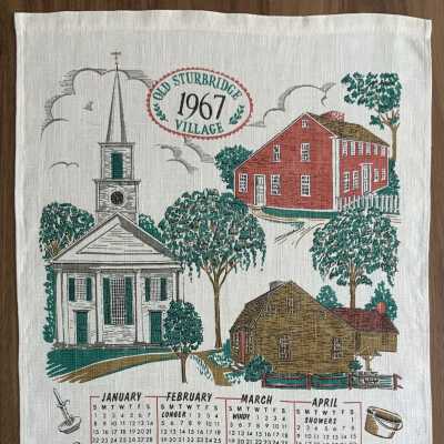 Towel, Calendar: Sturbridge 598, 1967