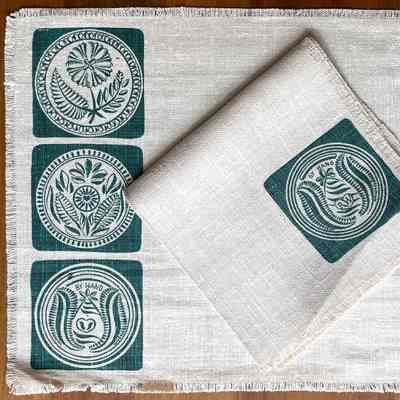 Placemat: Buttermold 113, c.1949, One Color, Yankee Blue