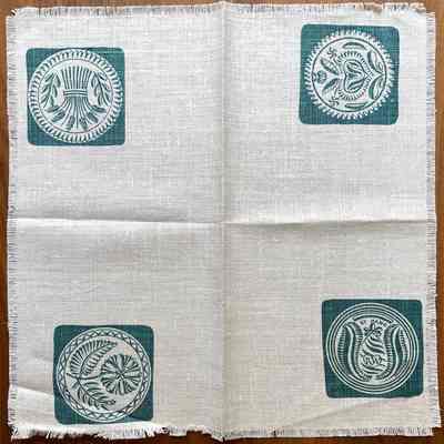 Matching square napkin.