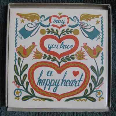 Matching Happy Heart 530 tile.: Image: Worthpoint.com