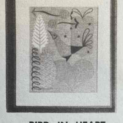 Bird In Heart 1012-6 is a pair with Early Cooking 1012-5; see “Framed Prints and Mounted Prints” entries.: From “Country Prints in Frames”, c.1955.