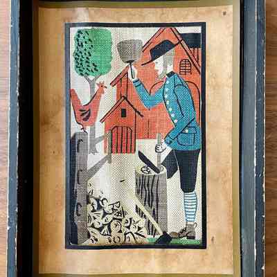 Example in the earliest known Country Prints box frame, c.1950; see separate entry.: PKM collection.