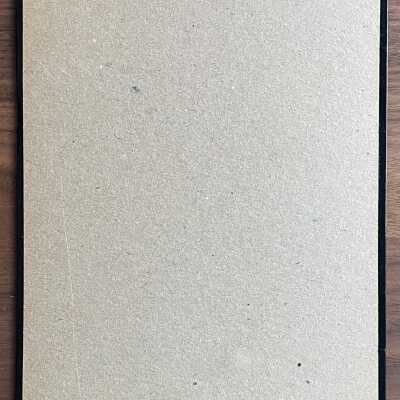 Back of mounted print.