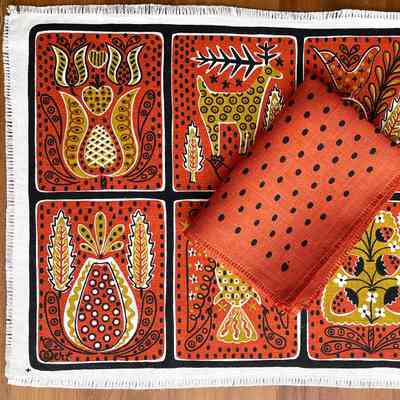 Placemat: Calico Patch 131, Red