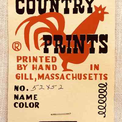 Country Prints product tag used in the 1960’s.: PKM collection.
