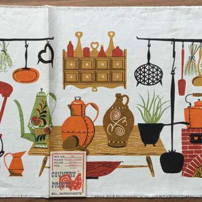 Matching table runner: Country Kitchen 224; see “Table Runners” entries.: PKM collection.