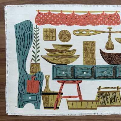 Runner: Country Kitchen 224, c.1952, aka Woodenware 202