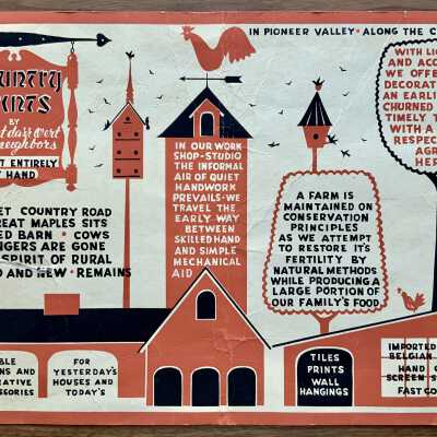 Country Prints pack board, 1960’s.