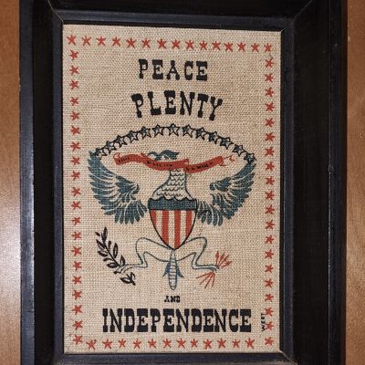 One of pair in a c.1955 black painted Country Prints studio frame.: Collection of Sara Leeper. Image: Jenn Leeper. Used with permission.