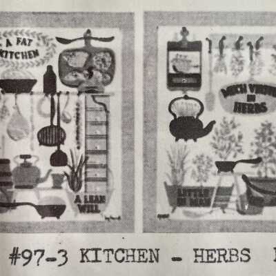 Kitchen Herbs 97-3 Pair: From “Country Prints in Frames Designed by Robert Darr Wert”, c.1960. Image: PKM