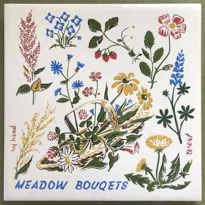 Matching tile: Meadow Bouquets (TK).: Image: Worthpoint.com
