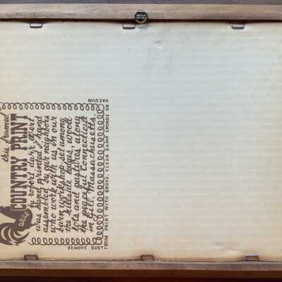 Autumn, back, with Country Prints imprint.