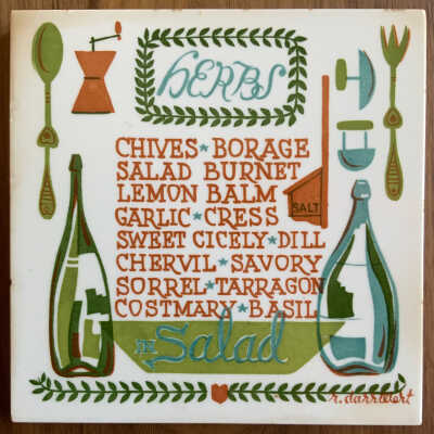 Tile: Herbs, Salad Herbs T-11