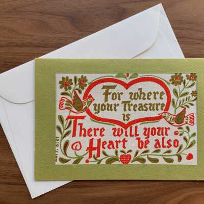 Notecard and envelope.: PKM collection.