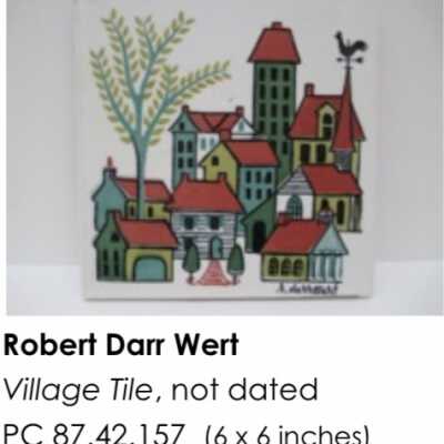 Exhibition: The Art of the Tile, The Everson Museum of Art, Syracuse NY: Image: The Everson Museum, Docents’ Final Checklist for “The Art of the Tile”.